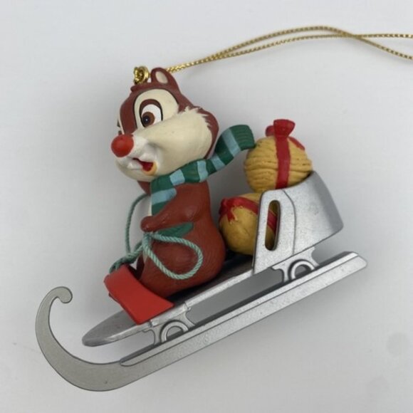 Disney Grolier Christmas Ornament Dale Skate with Walnuts Vintage 1989 - Picture 5 of 6